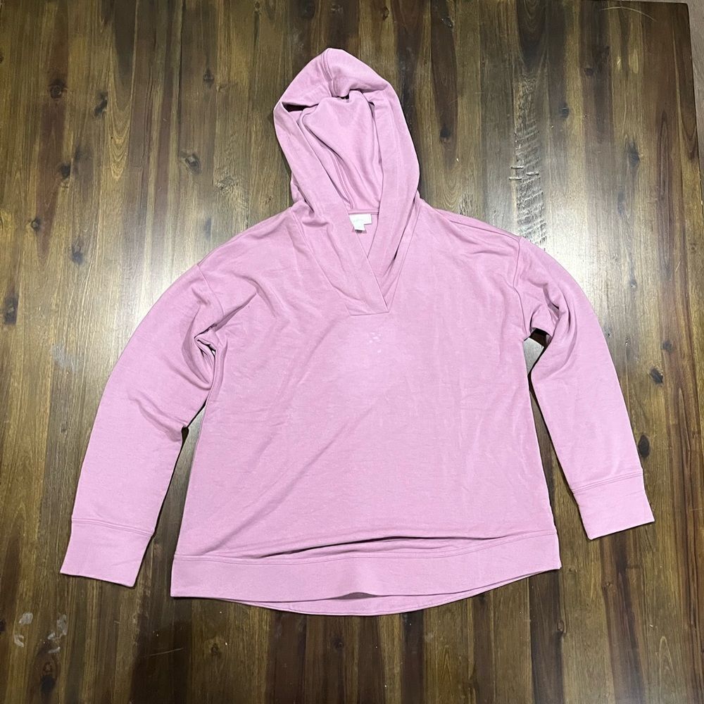J. Jill Fit Hoodie Pullover Pink - Size Small